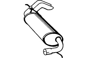 Rear muffler in the group  at  Professional Parts Sweden AB (P3029)