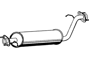 Intermediate muffler in the group  at  Professional Parts Sweden AB (P3038)