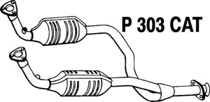 Catalytic converter in the group  at  Professional Parts Sweden AB (P303CAT)