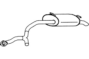 Rear muffler in the group  at  Professional Parts Sweden AB (P3047)
