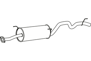 Rear muffler in the group  at  Professional Parts Sweden AB (P30501)