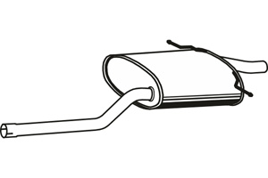 Rear muffler in the group Exhaust parts / Exhaust muffler & kits at  Professional Parts Sweden AB (P30610)