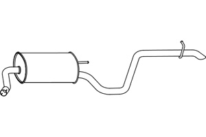 Rear muffler in the group  at  Professional Parts Sweden AB (P31010)