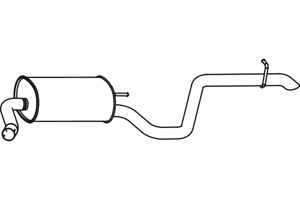 Rear muffler in the group  at  Professional Parts Sweden AB (P31011)