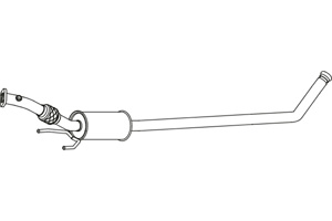 Intermediate muffler in the group  at  Professional Parts Sweden AB (P31015)