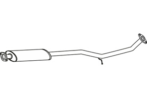 Intermediate muffler in the group Exhaust parts / Exhaust muffler & kits at  Professional Parts Sweden AB (P31020)