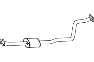 Intermediate muffler in the group  at  Professional Parts Sweden AB (P31027)