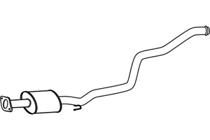 Intermediate muffler in the group  at  Professional Parts Sweden AB (P31034)