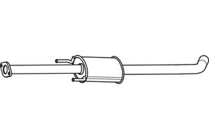 Intermediate muffler in the group  at  Professional Parts Sweden AB (P31038)