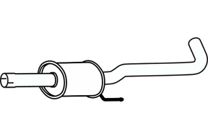 Intermediate muffler in the group  at  Professional Parts Sweden AB (P31046)