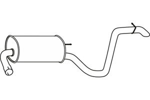 Rear muffler in the group  at  Professional Parts Sweden AB (P31052)