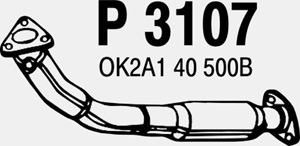 Front pipe in the group  at  Professional Parts Sweden AB (P3107)