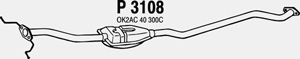 Intermediate muffler in the group  at  Professional Parts Sweden AB (P3108)