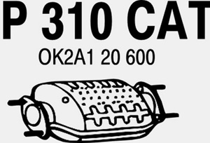 Catalytic converter in the group  at  Professional Parts Sweden AB (P310CAT)