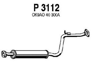 Intermediate muffler i gruppen Tillflligt dolda artiklar hos  Professional Parts Sweden AB (P3112)