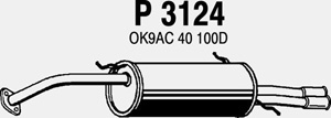 Rear muffler in the group  at  Professional Parts Sweden AB (P3124)
