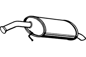 Rear muffler in the group  at  Professional Parts Sweden AB (P3134)