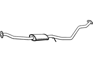 Intermediate muffler in the group Exhaust parts / Exhaust muffler & kits at  Professional Parts Sweden AB (P3135)