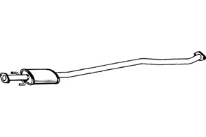 Intermediate muffler in the group Exhaust parts / Exhaust muffler & kits at  Professional Parts Sweden AB (P3142)