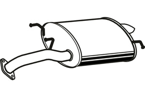 Rear muffler i gruppen Tillflligt dolda artiklar hos  Professional Parts Sweden AB (P3152)