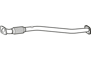 Intermediate pipe in the group  at  Professional Parts Sweden AB (P3153)