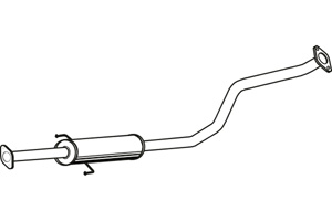 Intermediate muffler in the group Exhaust parts / Exhaust muffler & kits at  Professional Parts Sweden AB (P3154)
