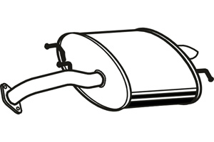 Rear muffler in the group Exhaust parts / Exhaust muffler & kits at  Professional Parts Sweden AB (P3155)