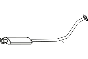 Intermediate muffler in the group  at  Professional Parts Sweden AB (P3163)