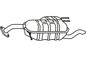 Rear muffler in the group  at  Professional Parts Sweden AB (P3164)