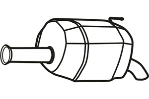 Rear muffler in the group  at  Professional Parts Sweden AB (P3167)