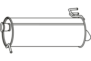 Rear muffler in the group  at  Professional Parts Sweden AB (P3173)