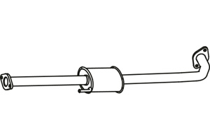 Intermediate muffler in the group  at  Professional Parts Sweden AB (P3175)