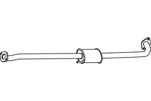 Intermediate muffler in the group  at  Professional Parts Sweden AB (P3176)