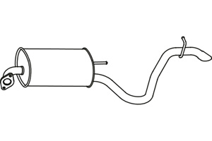 Rear muffler in the group  at  Professional Parts Sweden AB (P3177)