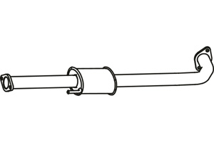 Intermediate muffler in the group  at  Professional Parts Sweden AB (P3180)