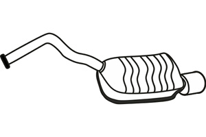 Rear muffler in the group Exhaust parts / Exhaust muffler & kits at  Professional Parts Sweden AB (P3191)