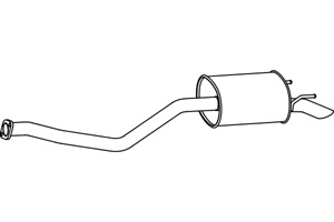 Rear muffler in the group  at  Professional Parts Sweden AB (P3194)