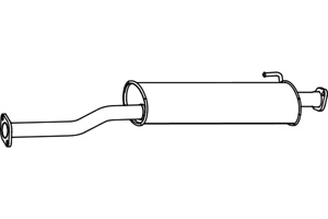 Intermediate muffler in the group  at  Professional Parts Sweden AB (P3195)