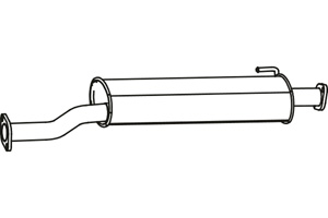 Intermediate muffler in the group  at  Professional Parts Sweden AB (P3196)
