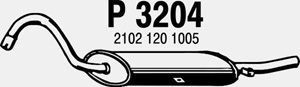Rear muffler i gruppen Tillflligt dolda artiklar hos  Professional Parts Sweden AB (P3204)