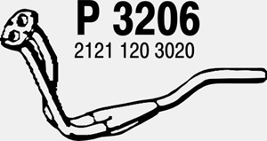 Front pipe in the group  at  Professional Parts Sweden AB (P3206)
