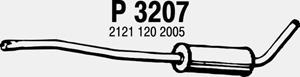 Intermediate muffler in the group  at  Professional Parts Sweden AB (P3207)