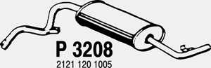 Rear muffler i gruppen Tillflligt dolda artiklar hos  Professional Parts Sweden AB (P3208)