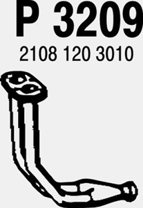 Front pipe in the group  at  Professional Parts Sweden AB (P3209)
