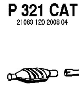 Catalytic converter in the group  at  Professional Parts Sweden AB (P321CAT)