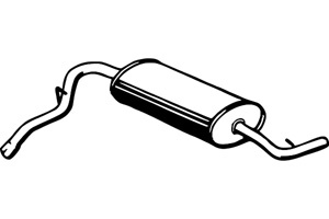 Rear muffler in the group  at  Professional Parts Sweden AB (P3227)