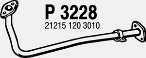 Front pipe in the group  at  Professional Parts Sweden AB (P3228)