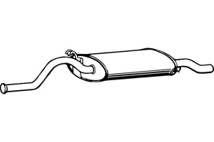 Rear muffler in the group  at  Professional Parts Sweden AB (P3243)