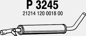 Intermediate muffler in the group Exhaust parts / Exhaust muffler & kits at  Professional Parts Sweden AB (P3245)