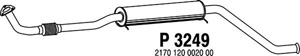 Intermediate muffler in the group  at  Professional Parts Sweden AB (P3249)